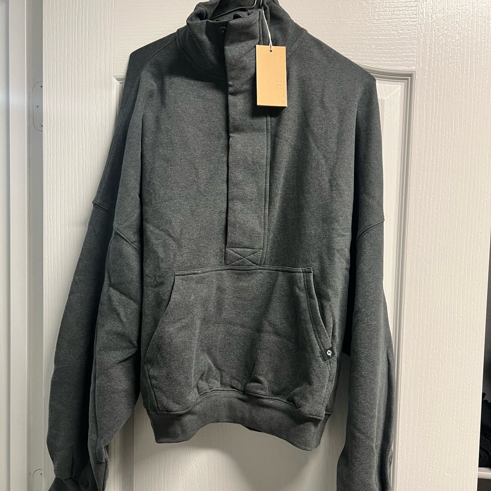 POPFLEX Ooey gooey half zip sweater - Gray